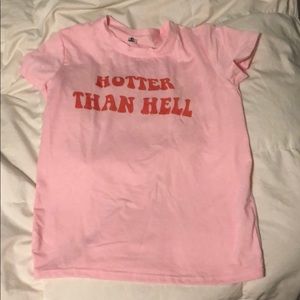 Hotter than hell tee shirt